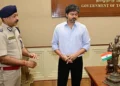 Chief Minister Vijai viewed the Thirumangai Alvar idol retrieved from London. Chief Minister Vijai viewed the Thirumangai Alvar idol retrieved from London.