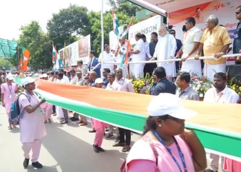 National Flag Procession in Puducherry – Amit Shah Flags Off the Event