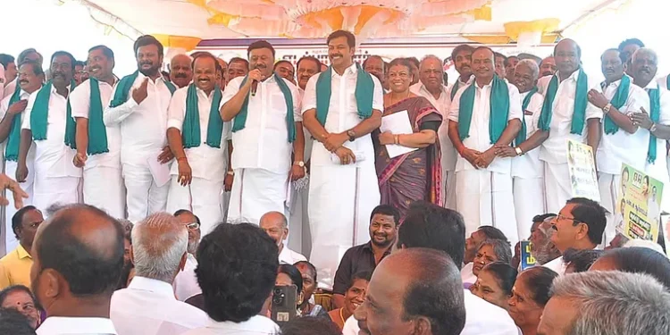 No democracy in the party of the actor who played ‘Jananayagan’ Dindigul C. Sreenivasan’s criticism.