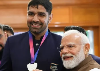 Prime Minister Narendra Modi laughed as he listened to the story of a Pakistani player lamenting his situation.