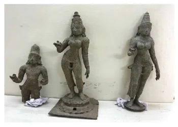 Smuggling of idols worth ₹7 crore in Sethiyathope, Cuddalore district.