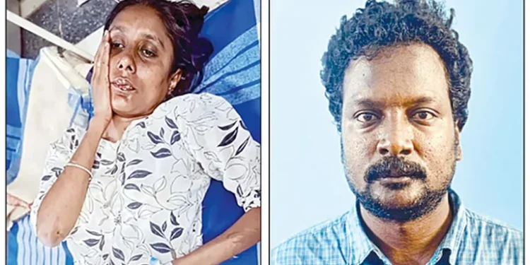 TVK functionary arrested for creating a ruckus while intoxicated.