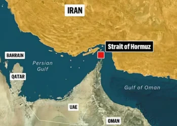 Tension arises as 20 US warships are stationed in the Strait of Hormuz.