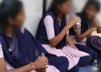 Video of female students consuming alcohol on government school premises.