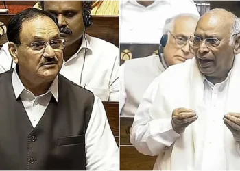 ‘Purification ritual’ on stage at event attended by Kharge – J.P. Nadda assures an inquiry.